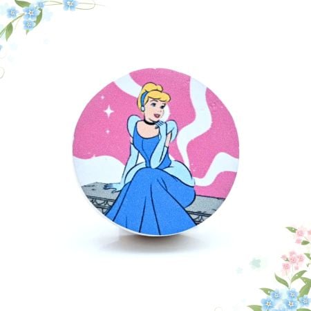 Handmade Pine Wood Cinderella Sitting Knob for Kids Furniture